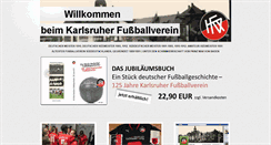 Desktop Screenshot of karlsruher-fv1891.de
